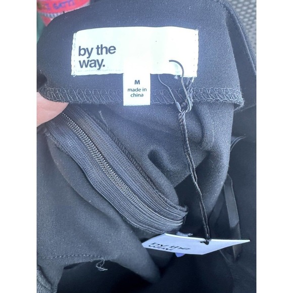 Revolve By the Way Alayna Black Ponte Knit Chocker Crop Top & Skirt Set Sz M NEW - Picture 11 of 14